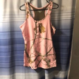 REALTREE razor bank camo pink tank top